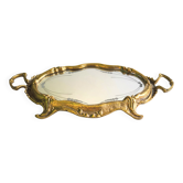 Plateau français en bronze de style Louis XV
