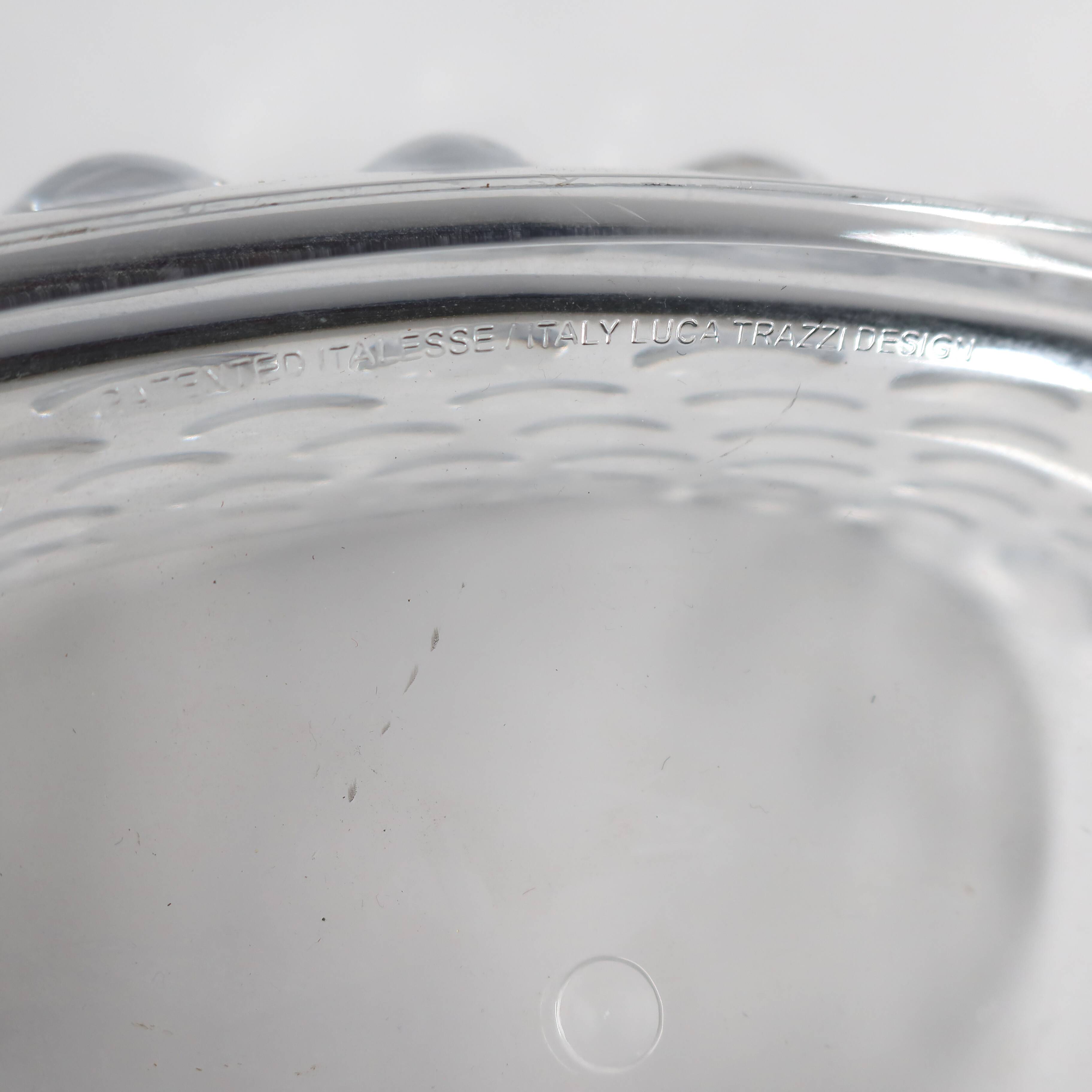 Large champagne bucket, Italian design by Luca Trazzi, made of composite plastic