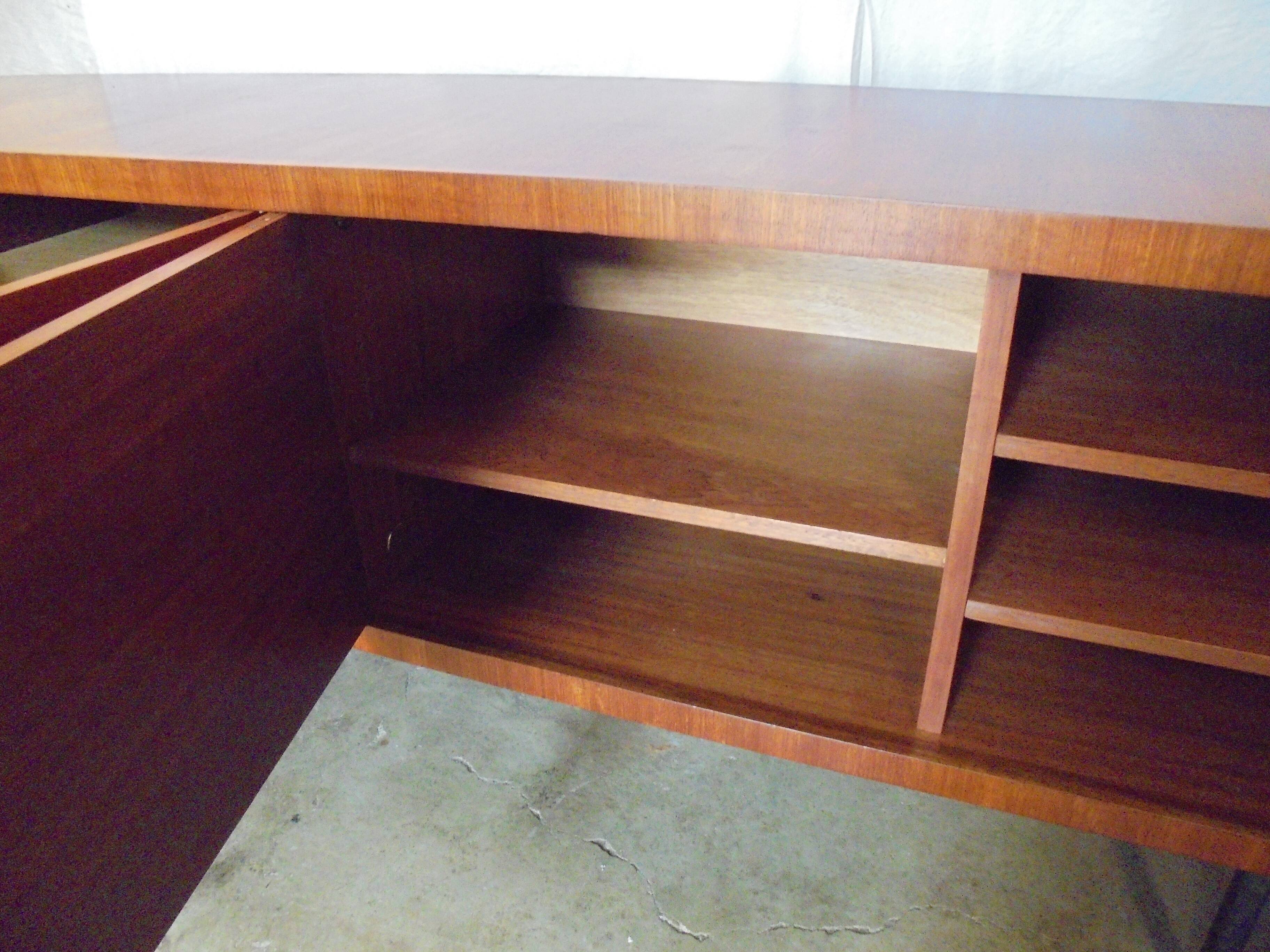 Mahogany enfilade by Paul Geoffroy for Roche Bobois of the 60s