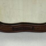 Hand carved wavy curvy vanity mirror, ca 1900