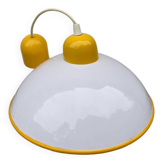 Targetti Sankey yellow and white glass pendant light