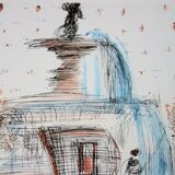 Salvador Dali: New York City, Plaza - Signed Lithograph