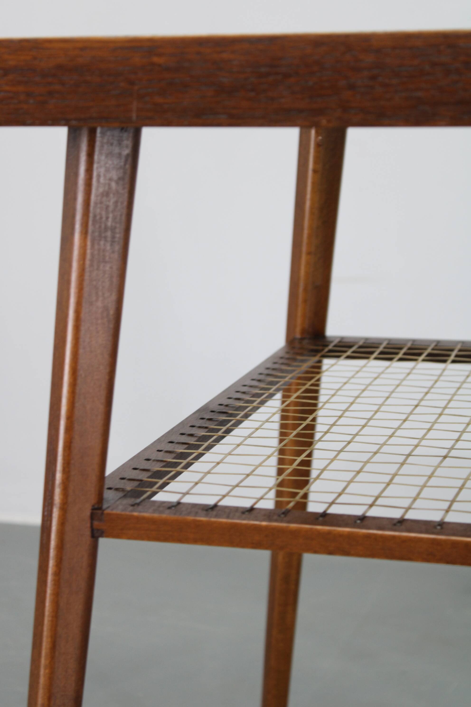 1960s Side Table in Oak Finish , Czechoslovakia