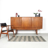 Danish teak sideboard with sliding doors, 1960