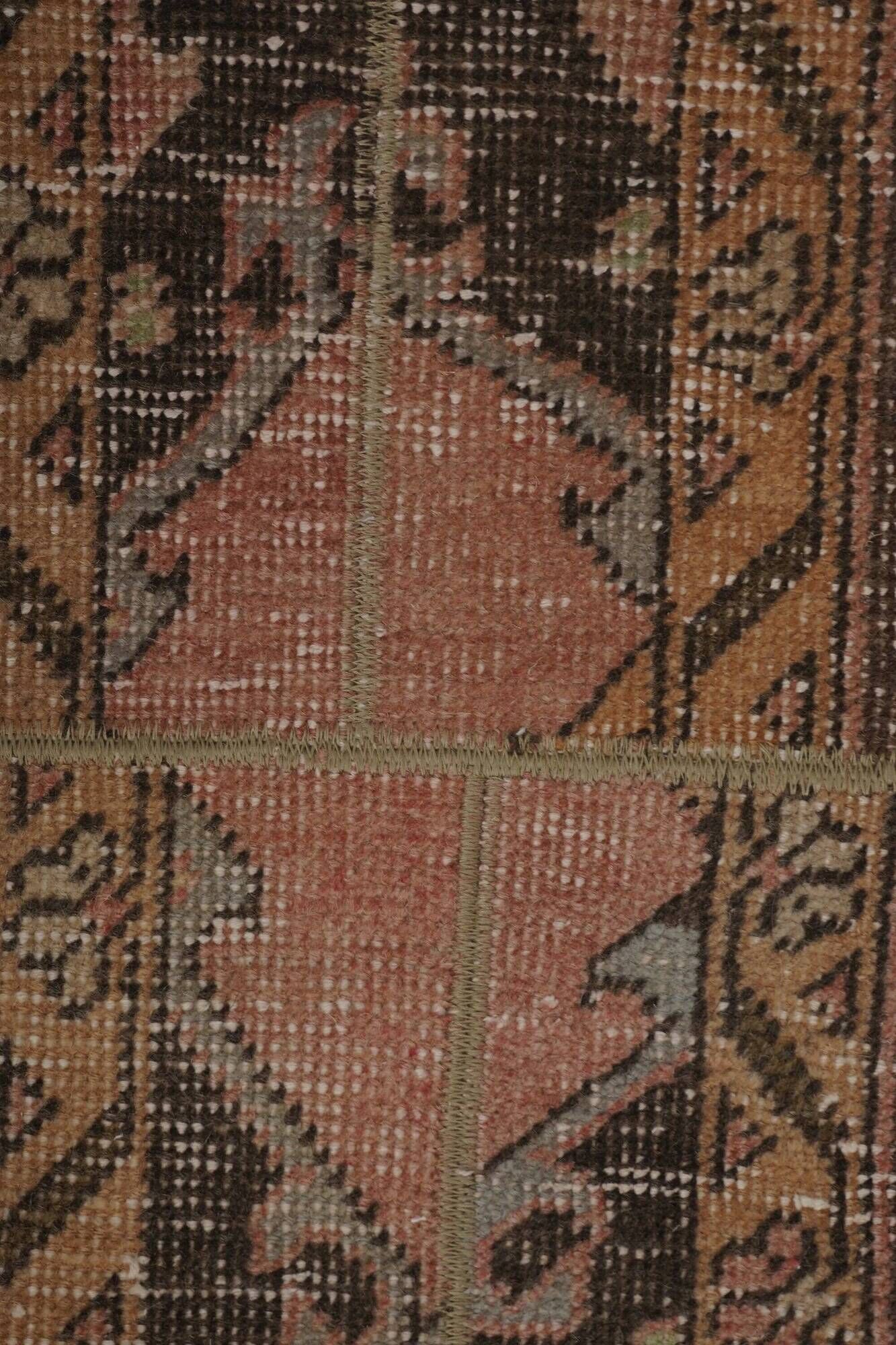 Vintage Turkish hallway rug 53x635 cm