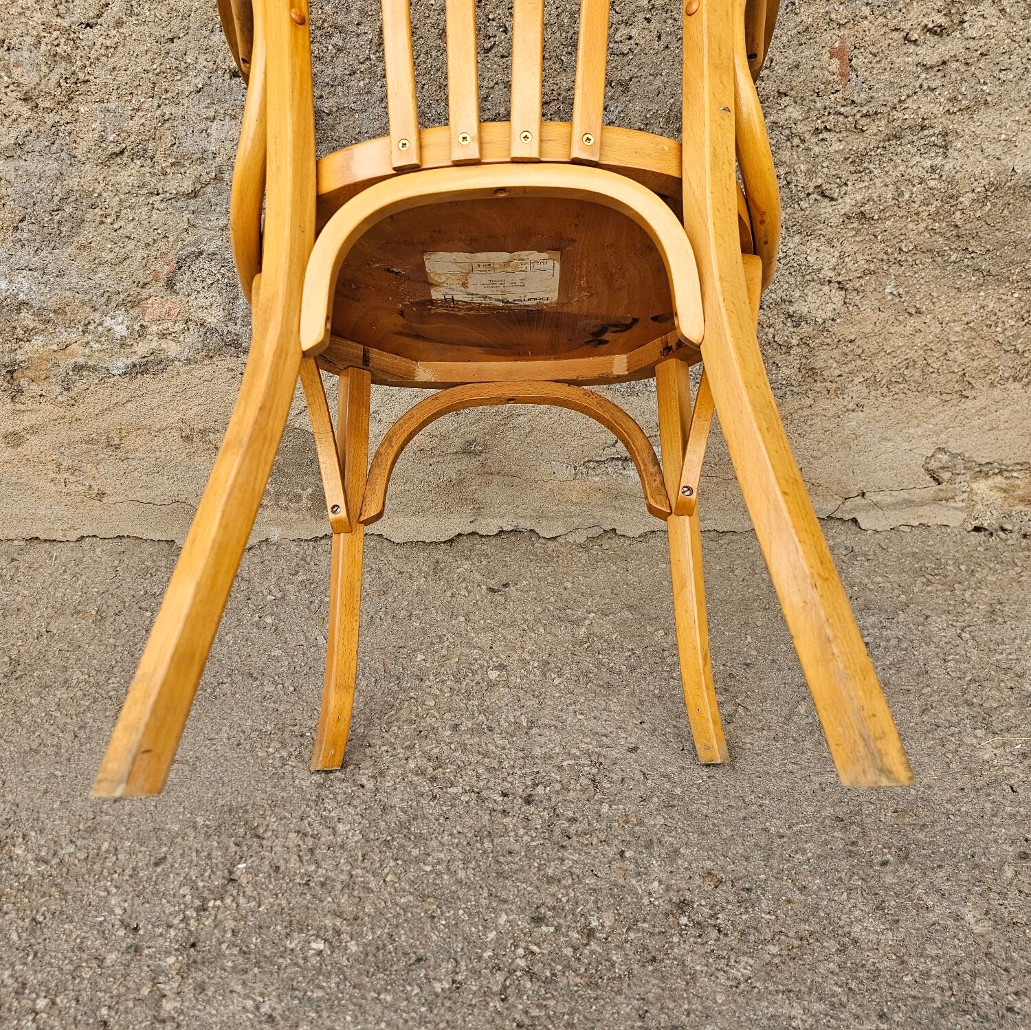 Baumann armchair light wood