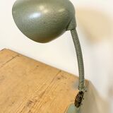 Green Industrial Bakelite Gooseneck Table Lamp, 1960s