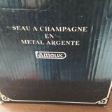Silver metal champagne bucket