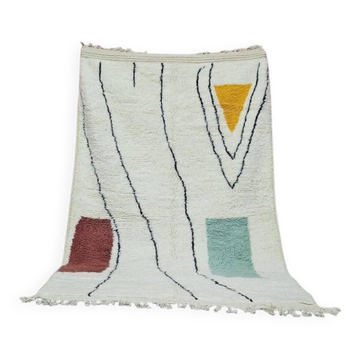 Tapis beni ouraine en laine fait main