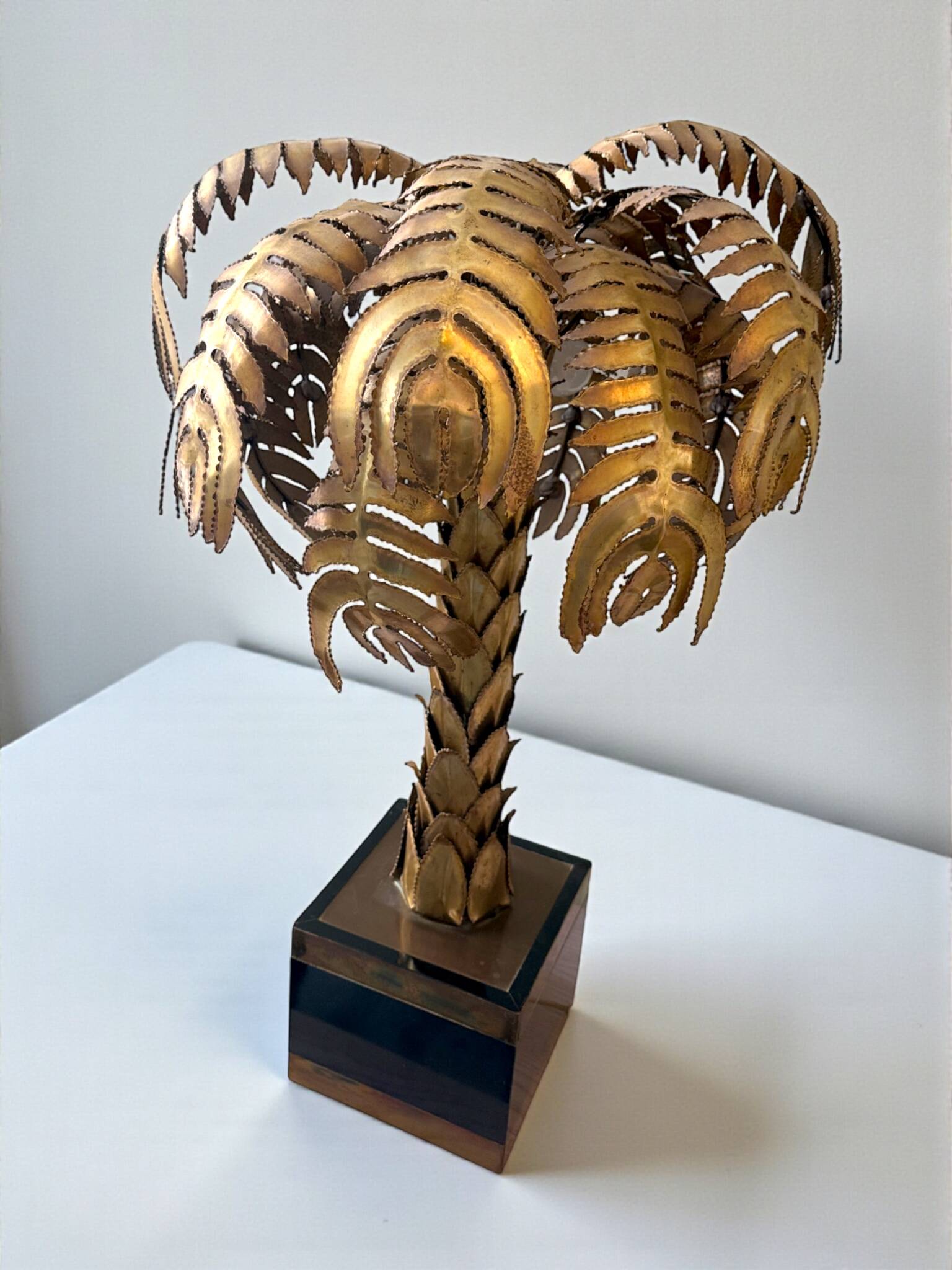 Palm Tree Lamp by Christian Techoueyres for Maison Jansen, 90 cm, 1970