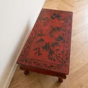 Asian coffee table in red wood