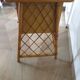 Vintage design - beautiful retro desk in bamboo wood and rattan - 2 drawers - 60s