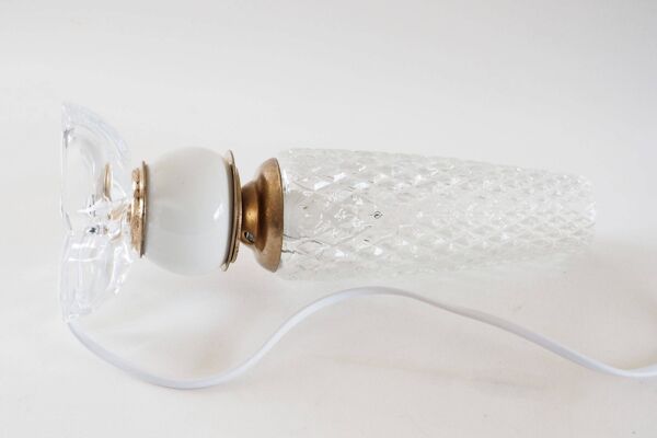 Lampe flute céramique et verre