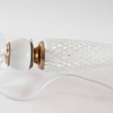 Ceramic and glass flute lamp