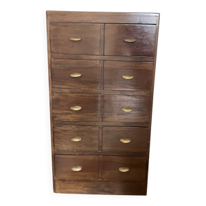 Commode 5 tiroirs en - teck