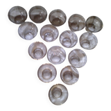 15 champagne glasses from the 50s