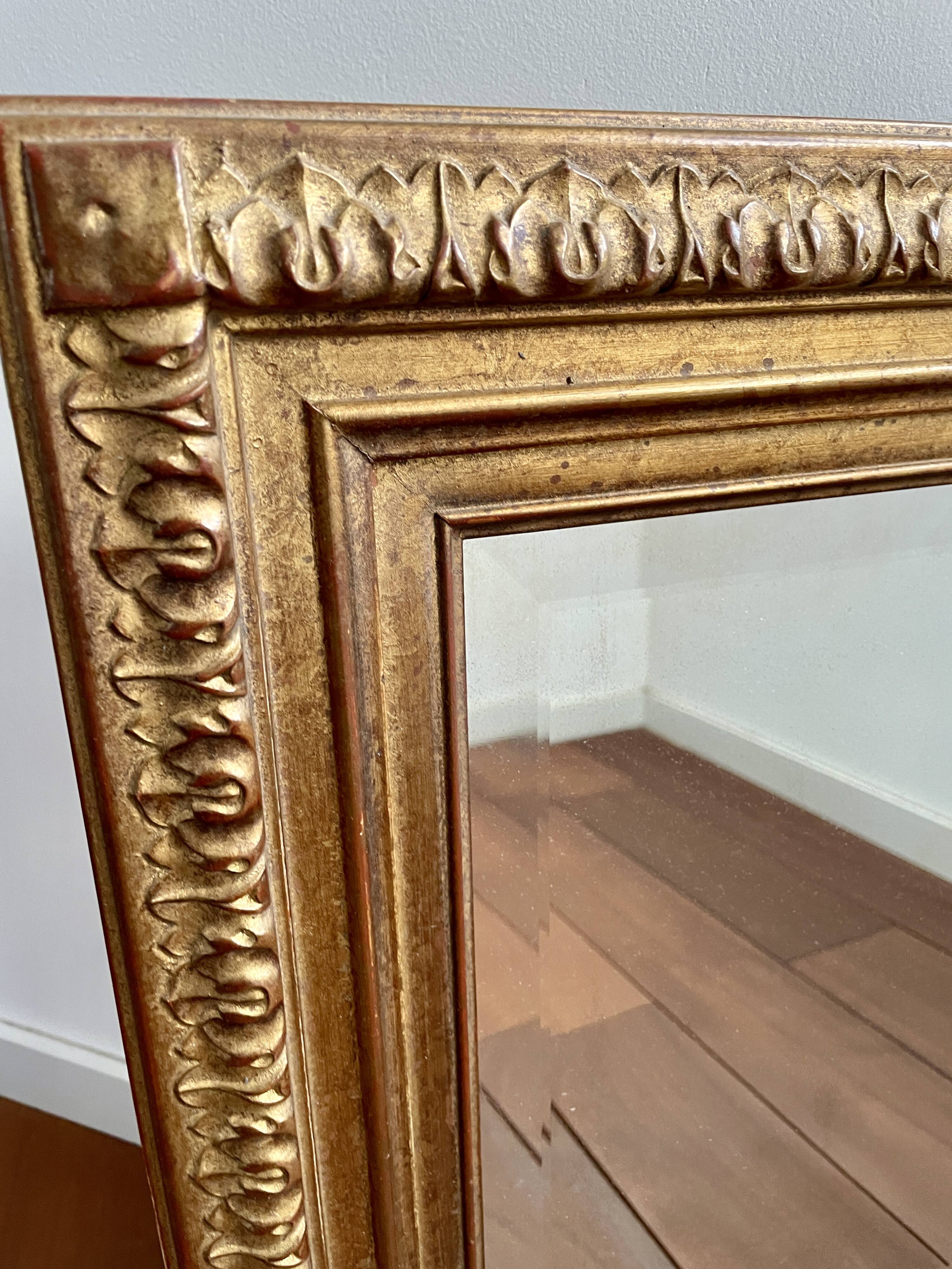 Vintage gold mirror 42 x 50 cm