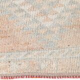 3x12 Pale Orange Beige Turkish Vintage Runner Rug, 86x352Cm SK 18322