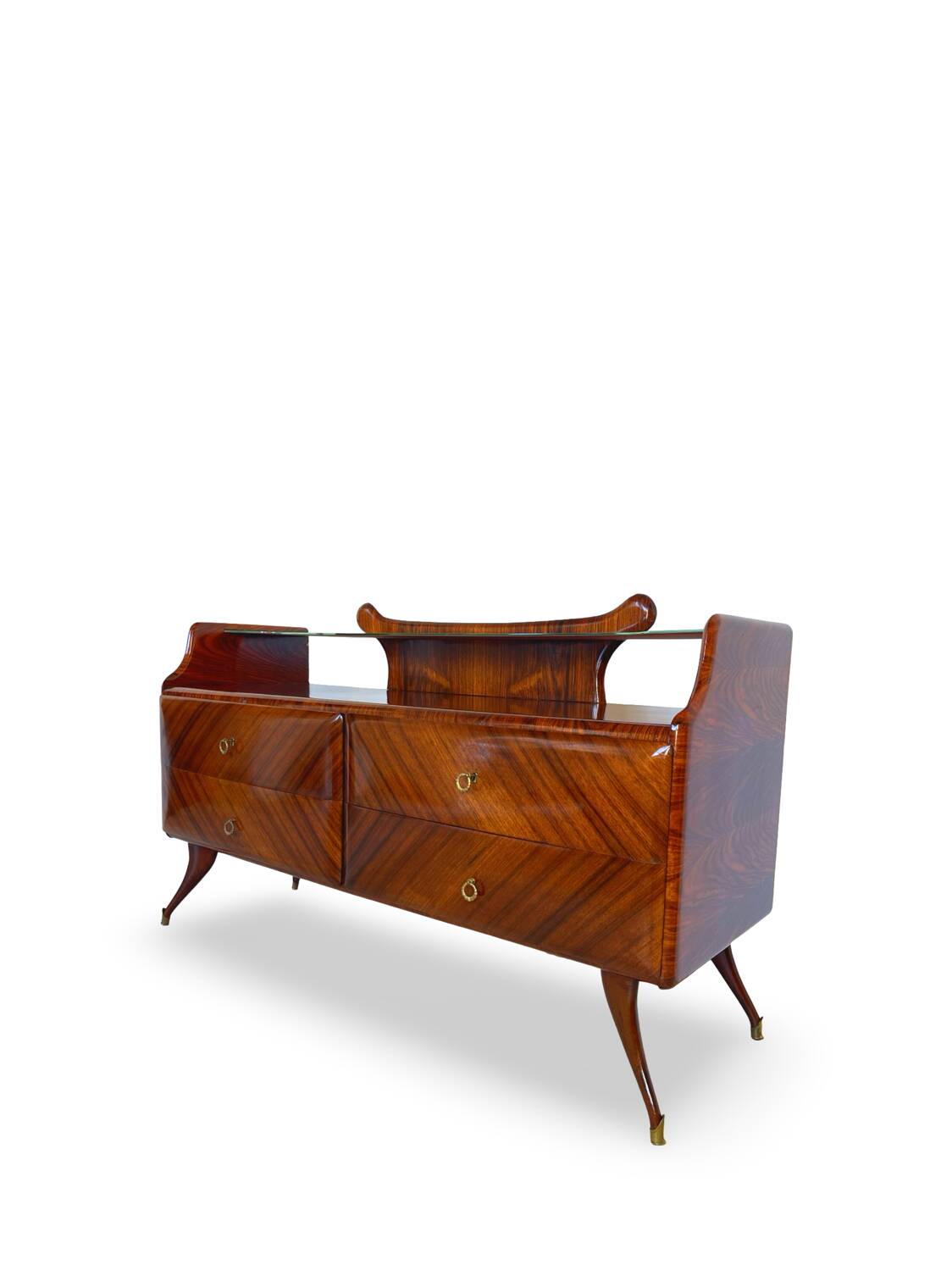 midcentury rosewood chest of drawers.