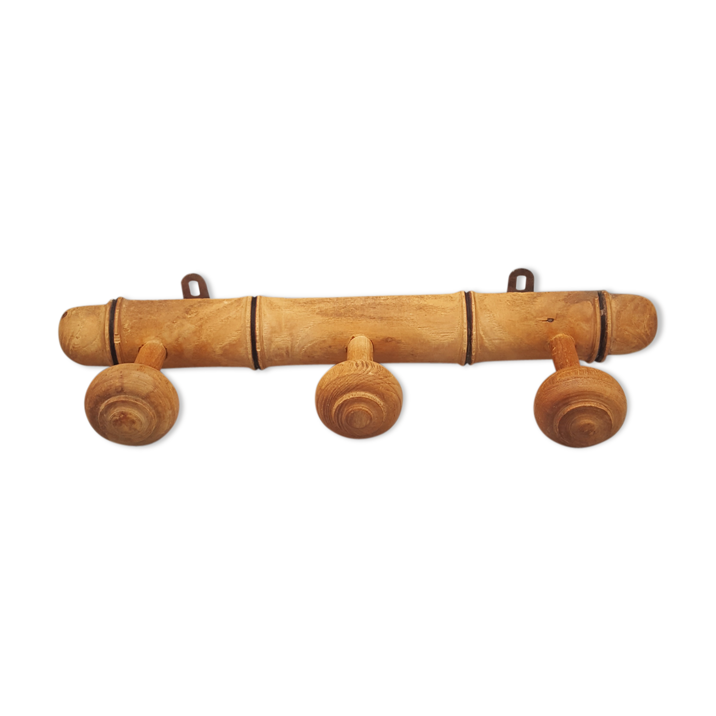Bamboo-style imitation wooden coat rack