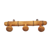 Bamboo-style imitation wooden coat rack