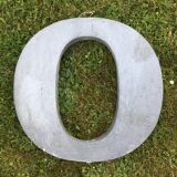 Ten letters sign in zinc material