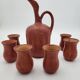 Artisanal terracotta service