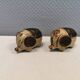 Ceramic elephants as a salt and pepper set made for Danish Søholm 1970-1980s.