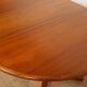 Vintage round dining table | extendable | teak | 121-173 cm