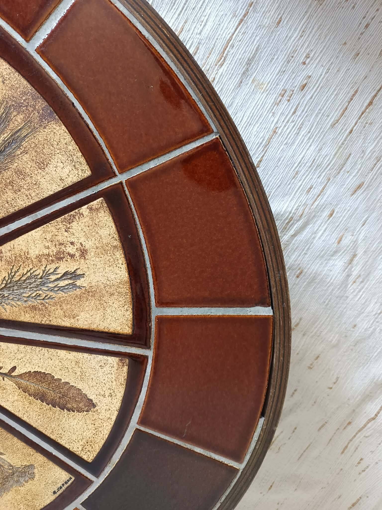 Herbarium coffee table by Roger Capron 1960