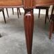 Table and six chairs in the Louis XVI style mahogany