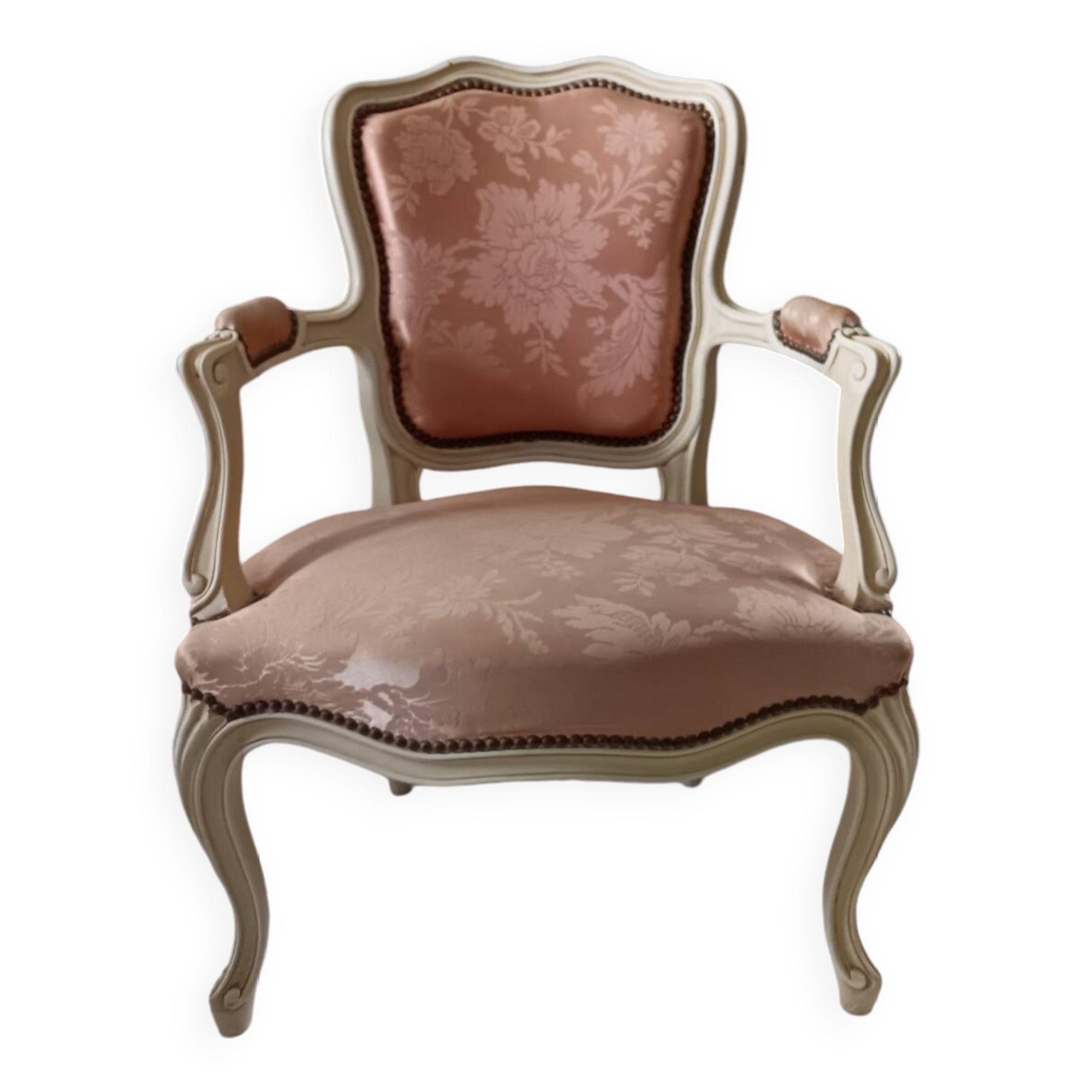 Louis XV style cabriolet armchair