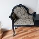 Telephone bench with redesigned armchair