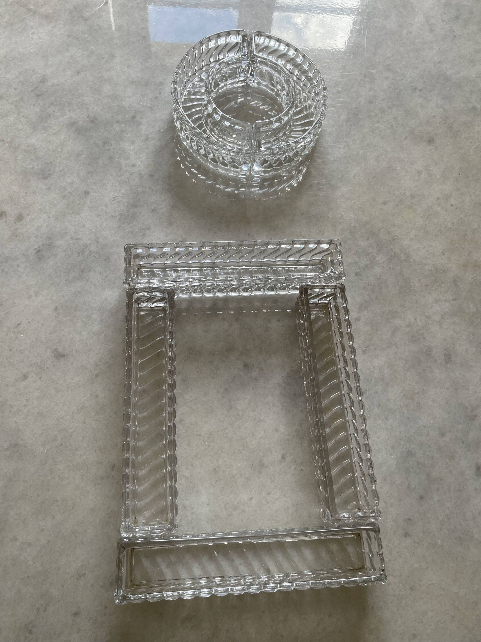 Baccarat runner or centerpiece.