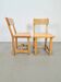 Vintage Brutalist Elm Chairs, Denmark, 1960s, Set of 2