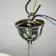 Art Deco Green Opaline Glass Chandelier, Czechoslovakia 1930s