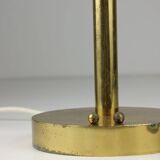 Mid-Century Brass & Glass Table Lamp