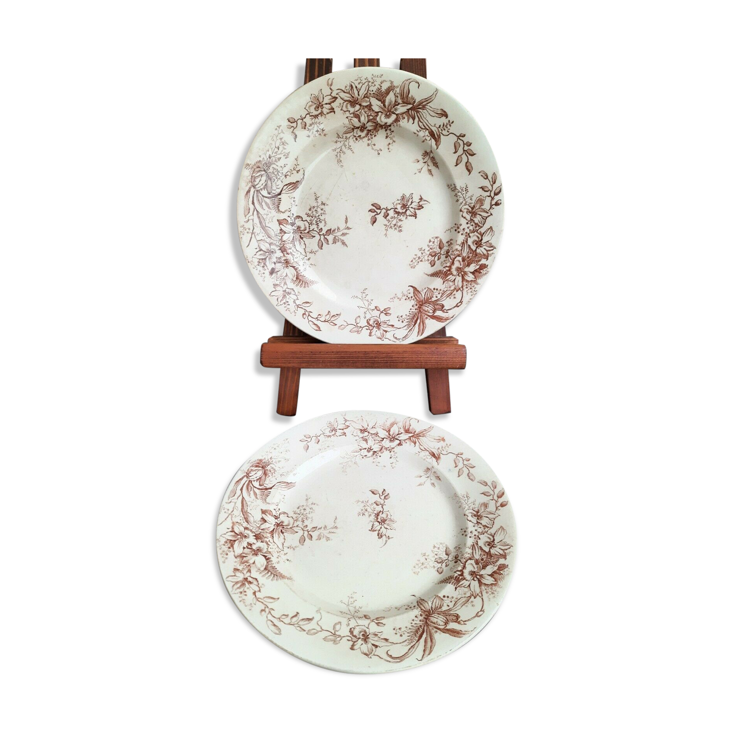 Salins earthenware plates, fer terre