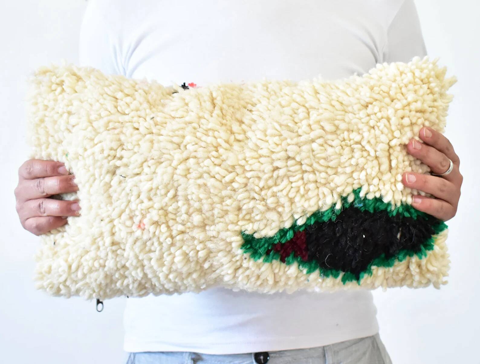 Moroccan berber cushion handmade 46 x 26 cm