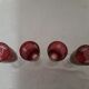 5 engraved glass champagne cups