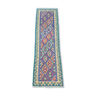 Kilim Turkish wool carpet 198 X 58 cm