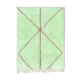 Tapis marocain moderne vert art contemporain 150x180cm