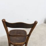 Pair of 1920s Baumann Bistro chairs, seat with design