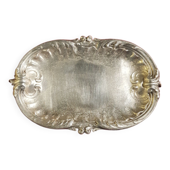 Silver metal tray