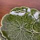 Green cabbage appetizer dish, SILEA, 3 compartments, ceramic