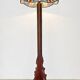 Lampe de sol Art Déco de l'École d'Amsterdam en vitrail