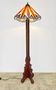 Amsterdam School / Art Deco floor lamp stained glass