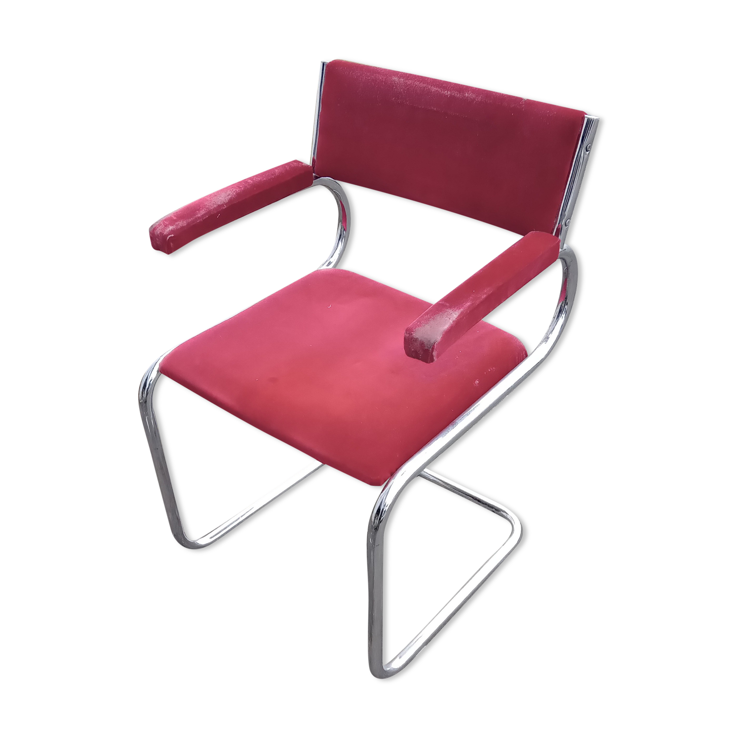 Chrome armchair