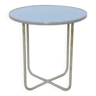 Dutch round bauhaus side table, 1930s