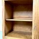 Antique low cabinet in wood and marble